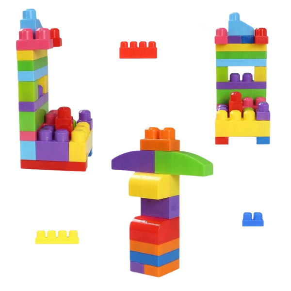 Set de construcție Găleată cu blocuri strălucitoare „Play Blox”, 133 piese Set de construcție Găleată cu blocuri strălucitoare „Play Blox”, 133 piese