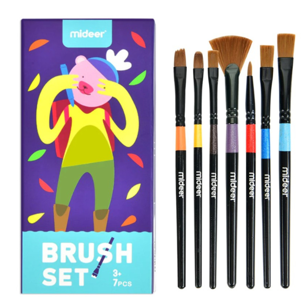 Set de 7 pensule pentru pictat Set de 7 pensule pentru pictat