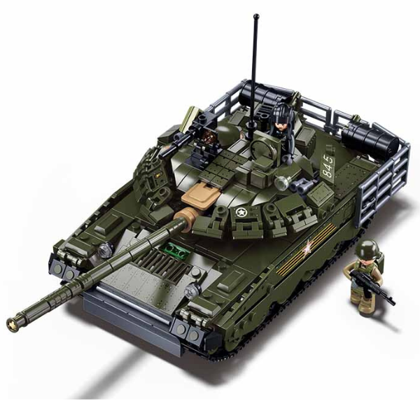 Set de construcție „Tancul central de luptă T-80BVMs”, scara 1:35, 768 elem. Set de construcție „Tancul central de luptă T-80BVMs”, scara 1:35, 768 elem.