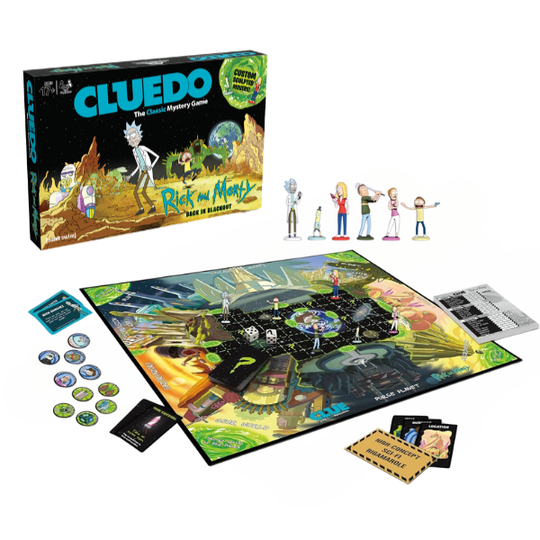 Настольная игра Cluedo «Рик и Морти» (англ.)