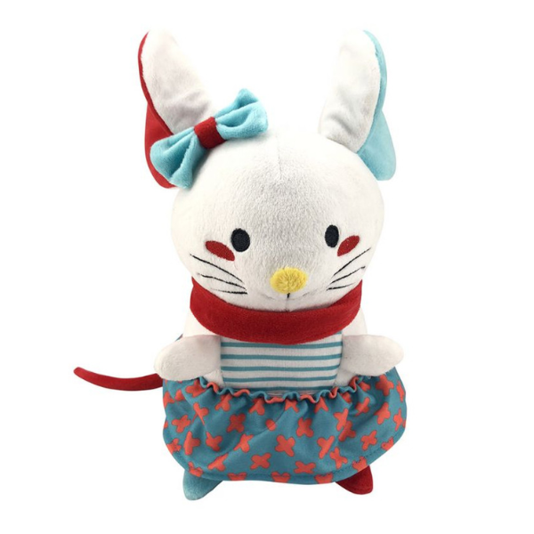 Jucărie de pluș „Șoricel alb cu fustiță”, 13 cm Jucărie de pluș „Șoricel alb cu fustiță”, 13 cm