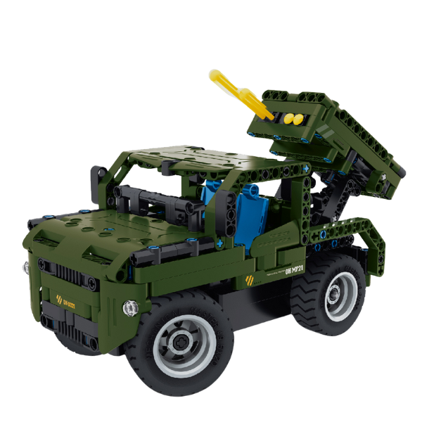 Set de construcție 2 în 1 iM Master Mechanical Master „Mașină militară”, cu telecomandă, 364 piese Set de construcție 2 în 1 iM Master Mechanical Master „Mașină militară”, cu telecomandă, 364 piese