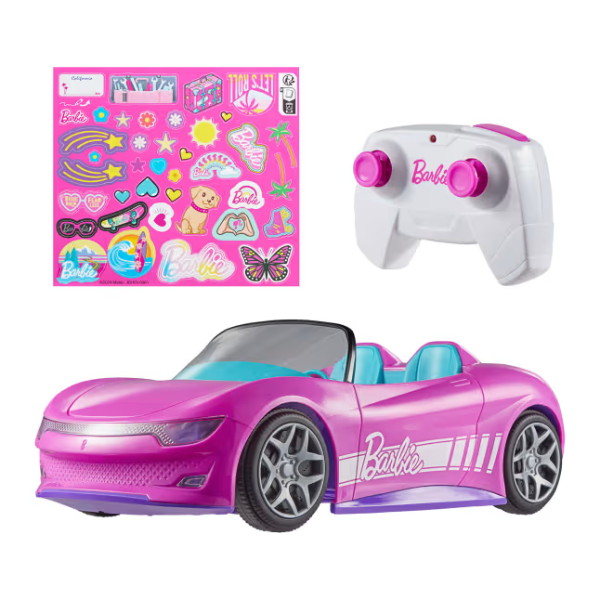 Hot Wheels Cabriolet Barbie cu telecomandă Hot Wheels Cabriolet Barbie cu telecomandă