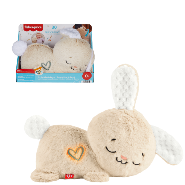 Плюшевый звуковой малыш-зайчик Fisher-Price успокой и прижмись Плюшевый звуковой малыш-зайчик Fisher-Price успокой и прижмись