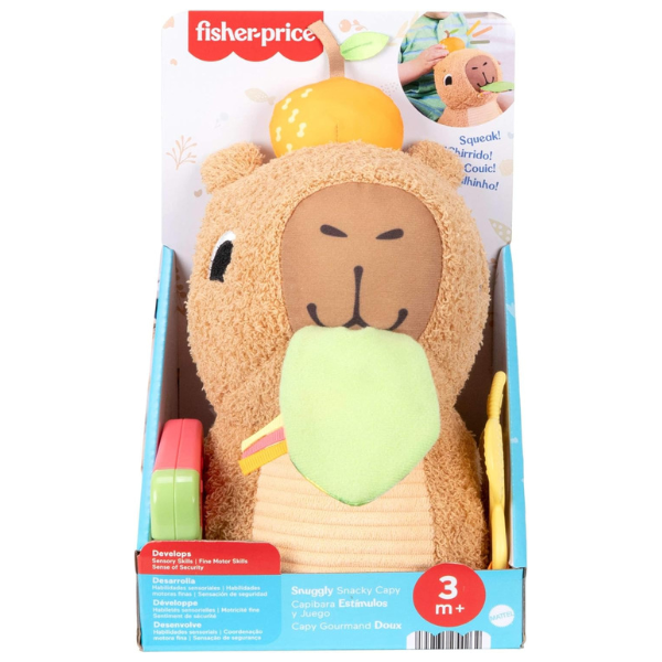 Плюшевая игрушка «Капибара» от Fisher-Price Плюшевая игрушка «Капибара» от Fisher-Price
