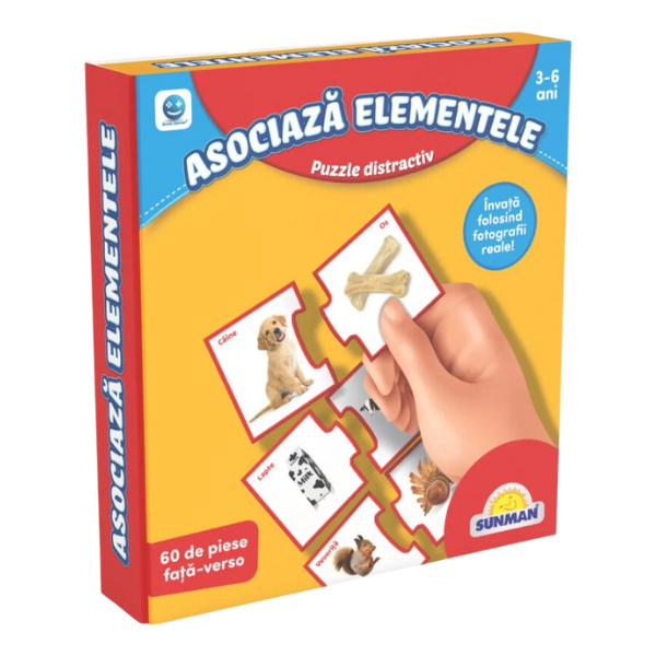 Puzzle „Învățăm asocierea elementelor”, (ro), Smile Games Puzzle „Învățăm asocierea elementelor”, (ro), Smile Games