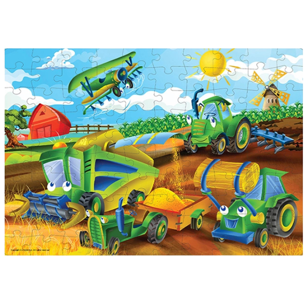Puzzle „Mașini agricole”, 100 elemente Puzzle „Mașini agricole”, 100 elemente