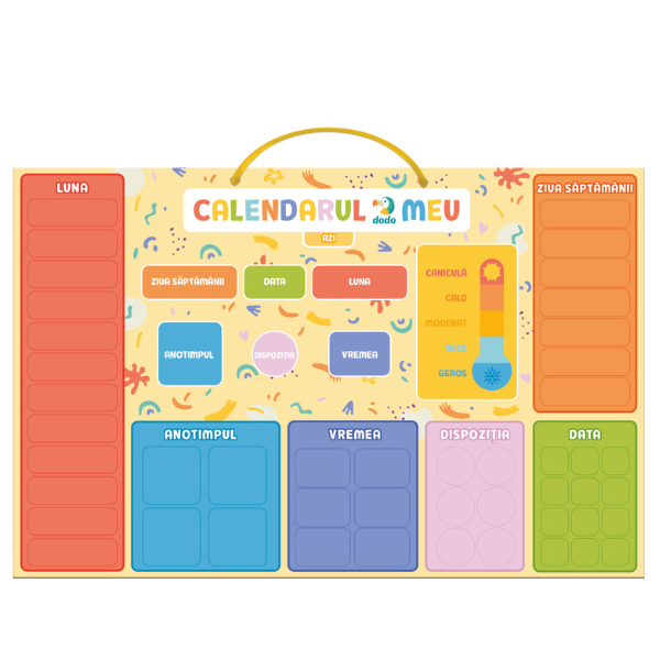 Calendar educativ magnetic, (ro) Calendar educativ magnetic, (ro)