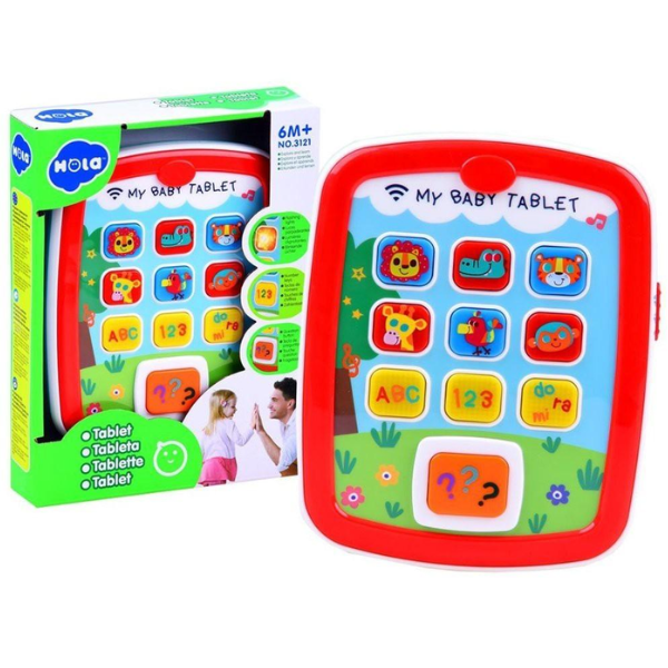 Jucarie interactiva „Tableta” cu muzica si lumina Jucarie interactiva „Tableta” cu muzica si lumina