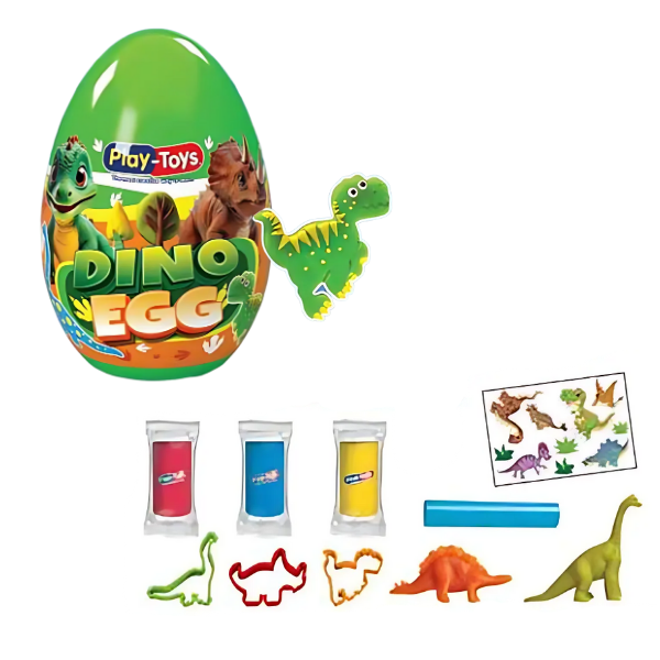 Set de modelare în ou „Dinozauri”
