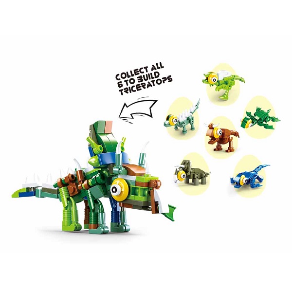 КОНСТРУКТОР QBRICKS — Egg Dino, 12 моделей, от 40 до 50 элем. КОНСТРУКТОР QBRICKS — Egg Dino, 12 моделей, от 40 до 50 элем.