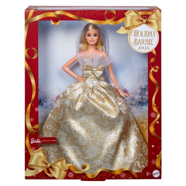 Коллекционная кукла Barbie Holiday 2025, блондинка Коллекционная кукла Barbie Holiday 2025, блондинка