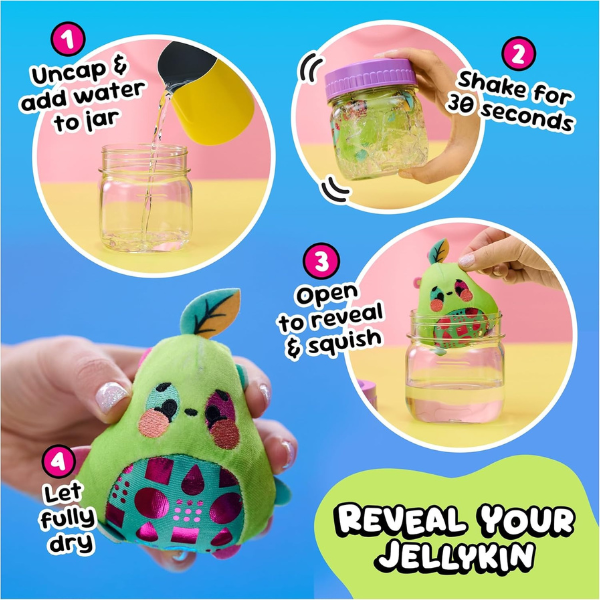 Jucărie de pluș surpriză Magic Jellykins în borcănel, în ass. Jucărie de pluș surpriză Magic Jellykins în borcănel, în ass.