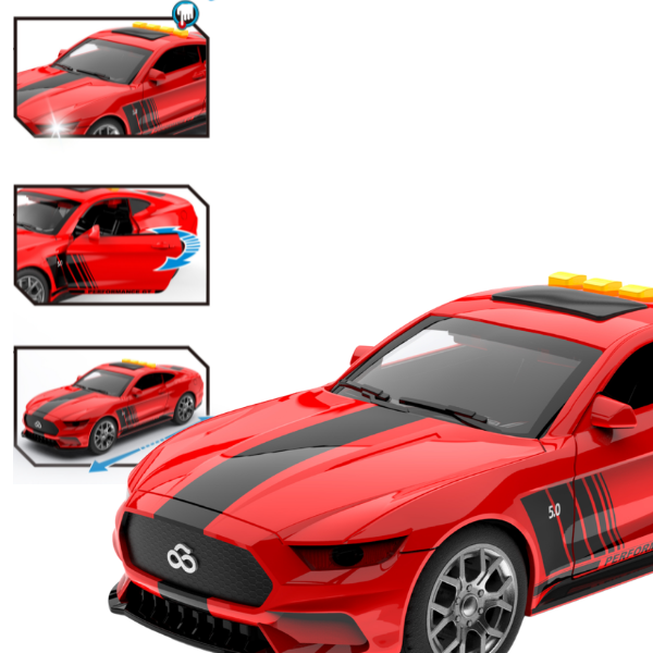 1:18 Mașină sport cu inerție (lumină / sunet) 1:18 Mașină sport cu inerție (lumină / sunet)