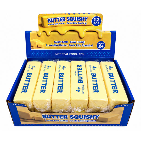 Jucărie antistres „Butter”, cu aromă de patiserie dulce, 14 cm Jucărie antistres „Butter”, cu aromă de patiserie dulce, 14 cm