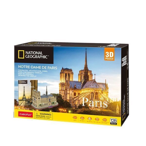 3D пазл “Собор Парижской Богоматери”, 128 элементов 3D пазл “Собор Парижской Богоматери”, 128 элементов