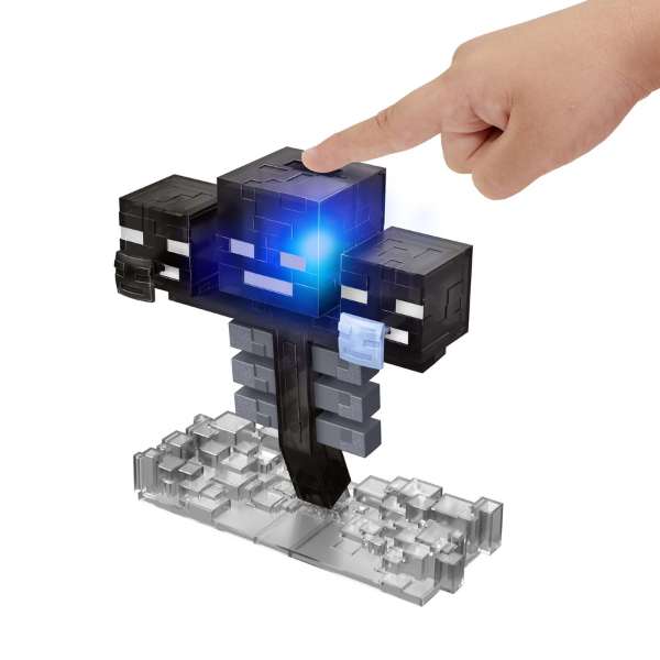 Figurină interactivă „Wither” Minecraft, lumini, sunete și 2 accesorii cu lansare Figurină interactivă „Wither” Minecraft, lumini, sunete și 2 accesorii cu lansare
