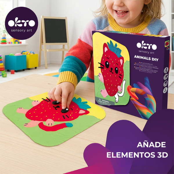 Tablou 3D pe numere din plastilină aerată Air Clay 24×24 cm – Pisica Căpșunică Tablou 3D pe numere din plastilină aerată Air Clay 24×24 cm – Pisica Căpșunică