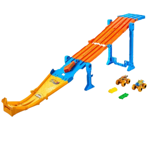 Игровой трек 2 в 1 Hot Wheels Monster Trucks «Dual Terrain Raceway» с 2 машинками Игровой трек 2 в 1 Hot Wheels Monster Trucks «Dual Terrain Raceway» с 2 машинками