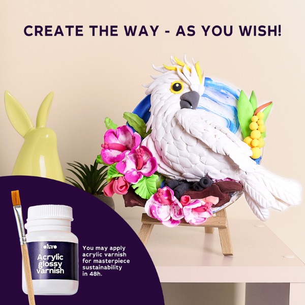 Set creativ DIY cu plastilină aerată Air Clay „Cacadu” Set creativ DIY cu plastilină aerată Air Clay „Cacadu”