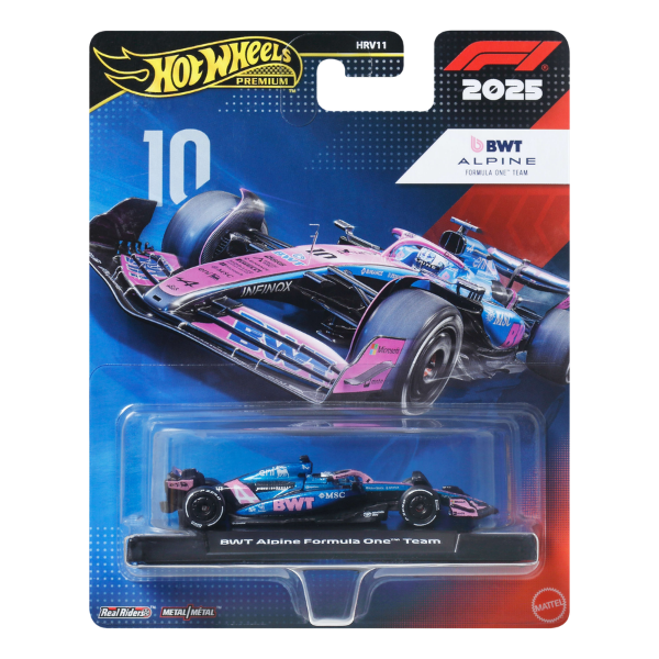 Hot Wheels 1:64 Коллекционная машинка «Formula 1: BWT Alpine #10» Hot Wheels 1:64 Коллекционная машинка «Formula 1: BWT Alpine #10»