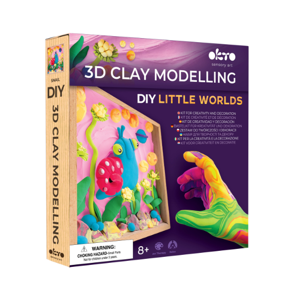 Set creativ DIY cu plastilină aerată Air Clay Lumi mici „Melc” Set creativ DIY cu plastilină aerată Air Clay Lumi mici „Melc”