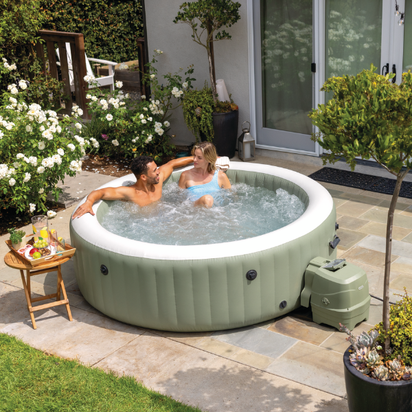 INTEX Jacuzzi SPA gonflabil “Bubble Massage” 196х71 cm, 795L, 4 persoane, Oliv INTEX Jacuzzi SPA gonflabil “Bubble Massage” 196х71 cm, 795L, 4 persoane, Oliv
