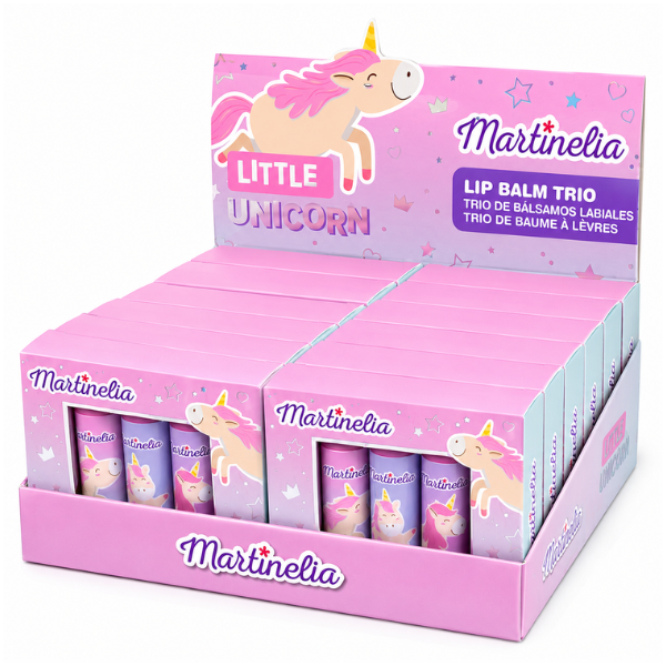 Martinelia Set de balsamuri pentru buze „Micul Unicorn” (3 buc.) Martinelia Set de balsamuri pentru buze „Micul Unicorn” (3 buc.)