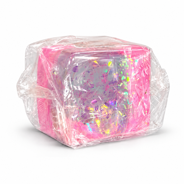 Антистресс-куб «Squish Stretch Ball» с блестками, 5×5×5 см, розовый Антистресс-куб «Squish Stretch Ball» с блестками, 5×5×5 см, розовый