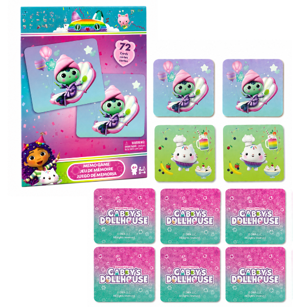 Настольная игра «Memo: Gabby’s Dollhouse» Настольная игра «Memo: Gabby’s Dollhouse»