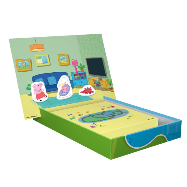 Joc de dezvoltare cu tablă magnetică, seria Purcelușa Peppa, 26 elem. Joc de dezvoltare cu tablă magnetică, seria Purcelușa Peppa, 26 elem.