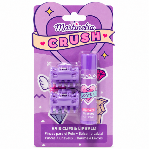 Martinelia set „Agrafe pentru păr și balsam de buze”, 3 modele Martinelia set „Agrafe pentru păr și balsam de buze”, 3 modele