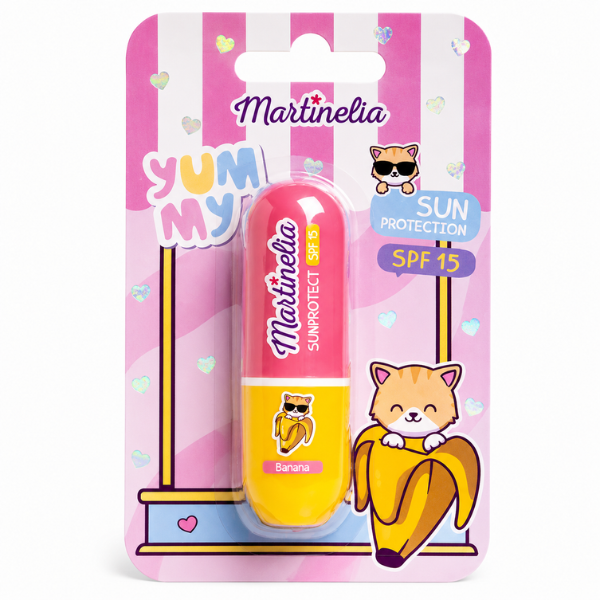 Martinelia balsam de buze cu protecție solară „Yummy”, SPF 15 Martinelia balsam de buze cu protecție solară „Yummy”, SPF 15