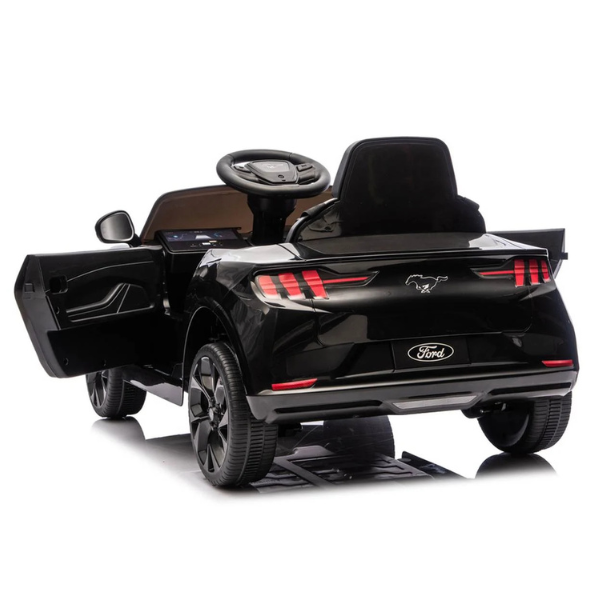 Машина Ford Mustang Mach-E, Аккумулятор 24V5AH, 2 мотора 60W, EVA колеса, кожаные сидения Машина Ford Mustang Mach-E, Аккумулятор 24V5AH, 2 мотора 60W, EVA колеса, кожаные сидения