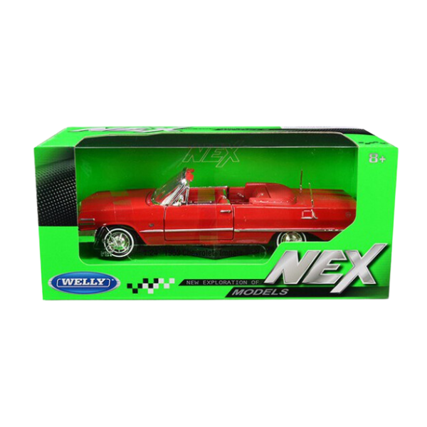 Коллекционный автомобиль 1963 CHEVROLET IMPALA 1:24 WELLY Коллекционный автомобиль 1963 CHEVROLET IMPALA 1:24 WELLY