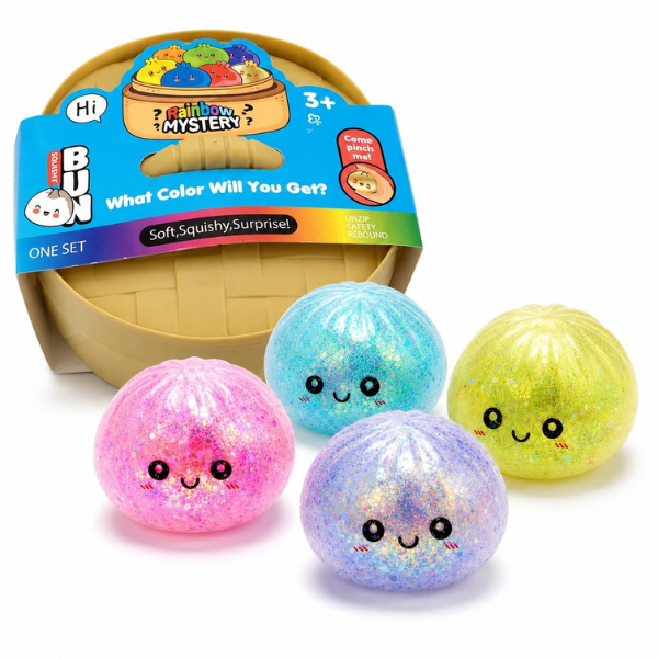 Jucărie antistres „Flippy Squishy: Dumpling”cu sclipici, 8.5 x 8.5 x 8.5 cm Jucărie antistres „Flippy Squishy: Dumpling”cu sclipici, 8.5 x 8.5 x 8.5 cm
