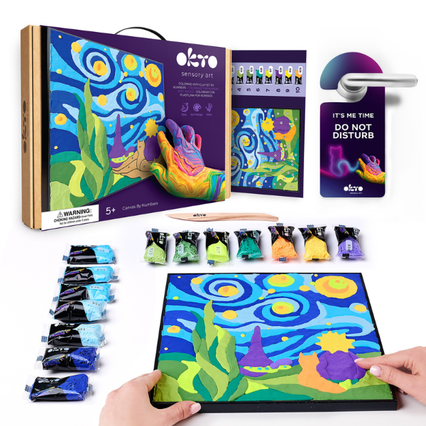 Pictură pe numere 3D cu plastilină aerată Air Clay 29×29 сm – Micul Prinț