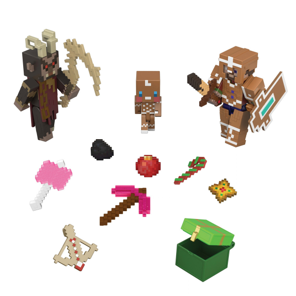 Calendar Advent Minecraft cu 3 figurine și accesorii Calendar Advent Minecraft cu 3 figurine și accesorii