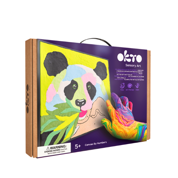 Pictură pe numere 3D cu plastilină aerată Air Clay 29×29 сm – Panda Pictură pe numere 3D cu plastilină aerată Air Clay 29×29 сm – Panda
