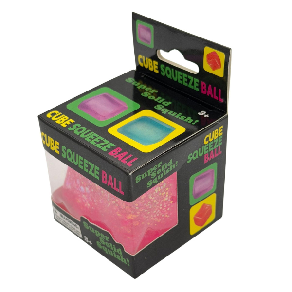 Cub antistres „Magic Glitter Ice Cube” cu sclipici, 5×5×5 cm Cub antistres „Magic Glitter Ice Cube” cu sclipici, 5×5×5 cm