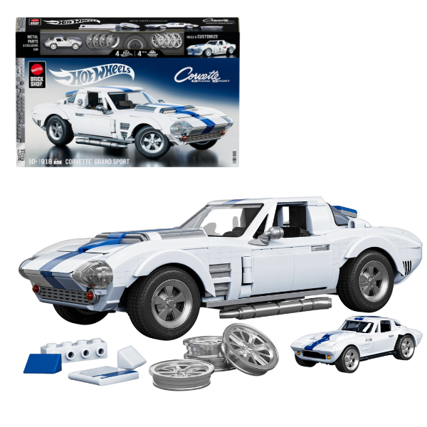 Конструктор Hot Wheels – Corvette Grand Sport, масштаб 1:16 Конструктор Hot Wheels – Corvette Grand Sport, масштаб 1:16