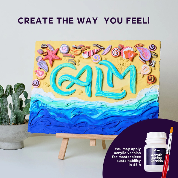 Tablou 3D cu plastilină aerată Air Clay 30×40 сm – CALM Tablou 3D cu plastilină aerată Air Clay 30×40 сm – CALM