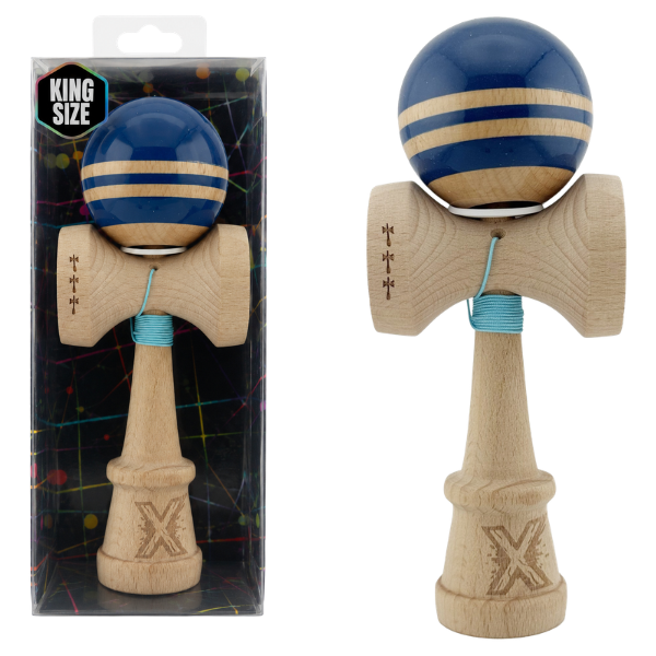 „Kendama Flippy X Original Rainbow”, profesională, rulment metalic, ața 62/65 cm, ultra aderent, cupe mari, King Size 7 х 6 х 18 cm, albastru-maro „Kendama Flippy X Original Rainbow”, profesională, rulment metalic, ața 62/65 cm, ultra aderent, cupe mari, King Size 7 х 6 х 18 cm, albastru-maro