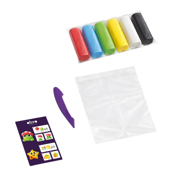 Set creativ cu plastilină aerată Air Clay OKTO, 6 buc × 6 g Set creativ cu plastilină aerată Air Clay OKTO, 6 buc × 6 g