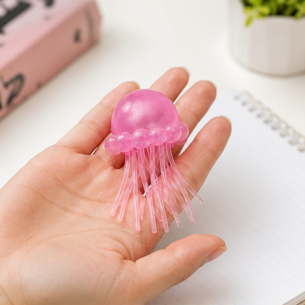 Jucărie antistres Squishy Flippy Meduză cu tentacule flexibile, roz, 100 g Jucărie antistres Squishy Flippy Meduză cu tentacule flexibile, roz, 100 g
