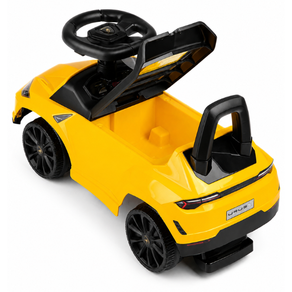 Tolocar „Lamborghini Urus S” pentru copii, cu volan muzical, Galbenă Tolocar „Lamborghini Urus S” pentru copii, cu volan muzical, Galbenă