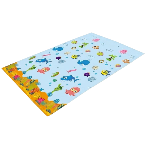 Covoras educativ cu 2 fete, impermeabil, marin, 180 x 120 x 1 cm Covoras educativ cu 2 fete, impermeabil, marin, 180 x 120 x 1 cm