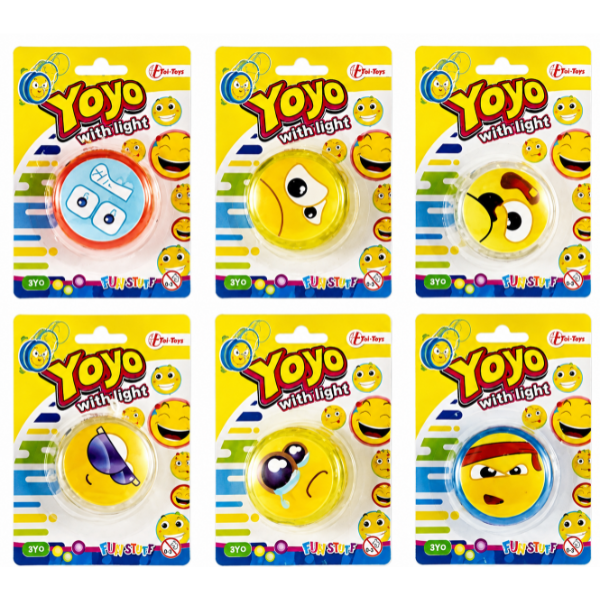 Yo-yo luminos „Emoji”, 6 modele Yo-yo luminos „Emoji”, 6 modele