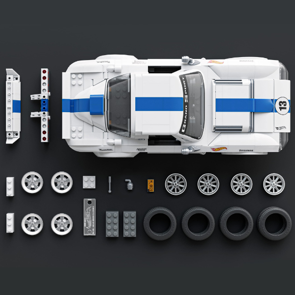 Конструктор Hot Wheels – Corvette Grand Sport, масштаб 1:16 Конструктор Hot Wheels – Corvette Grand Sport, масштаб 1:16