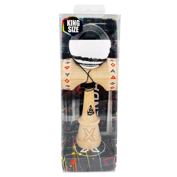 «Kendama Super Sticky X Original», rulment metalic, ața 62/65 cm, King size 7.5 x 6 x 18 cm, „Dragon” «Kendama Super Sticky X Original», rulment metalic, ața 62/65 cm, King size 7.5 x 6 x 18 cm, „Dragon”